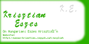 krisztian eszes business card